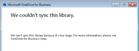 Sync Error